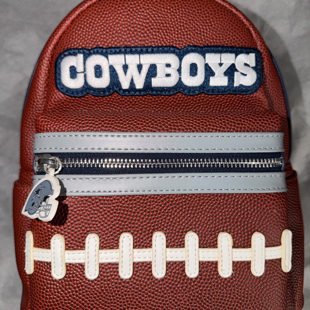 NFL Cowboys Kids Backpack - Brown and White